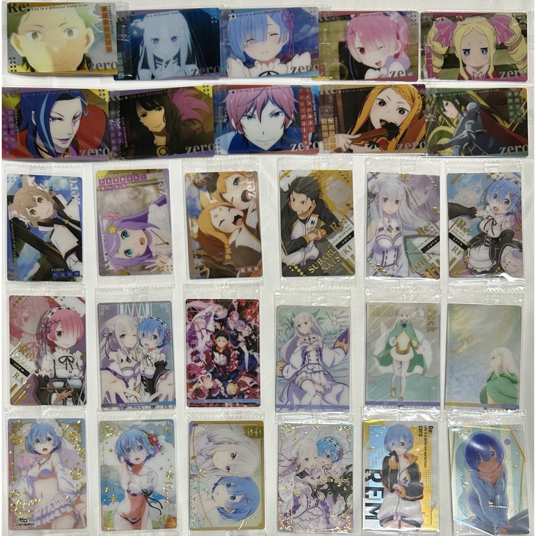 リゼロ 第3弾 ウエハース コンプリートセット エンタメ/ホビーのアニメグッズ(カード)の商品写真
