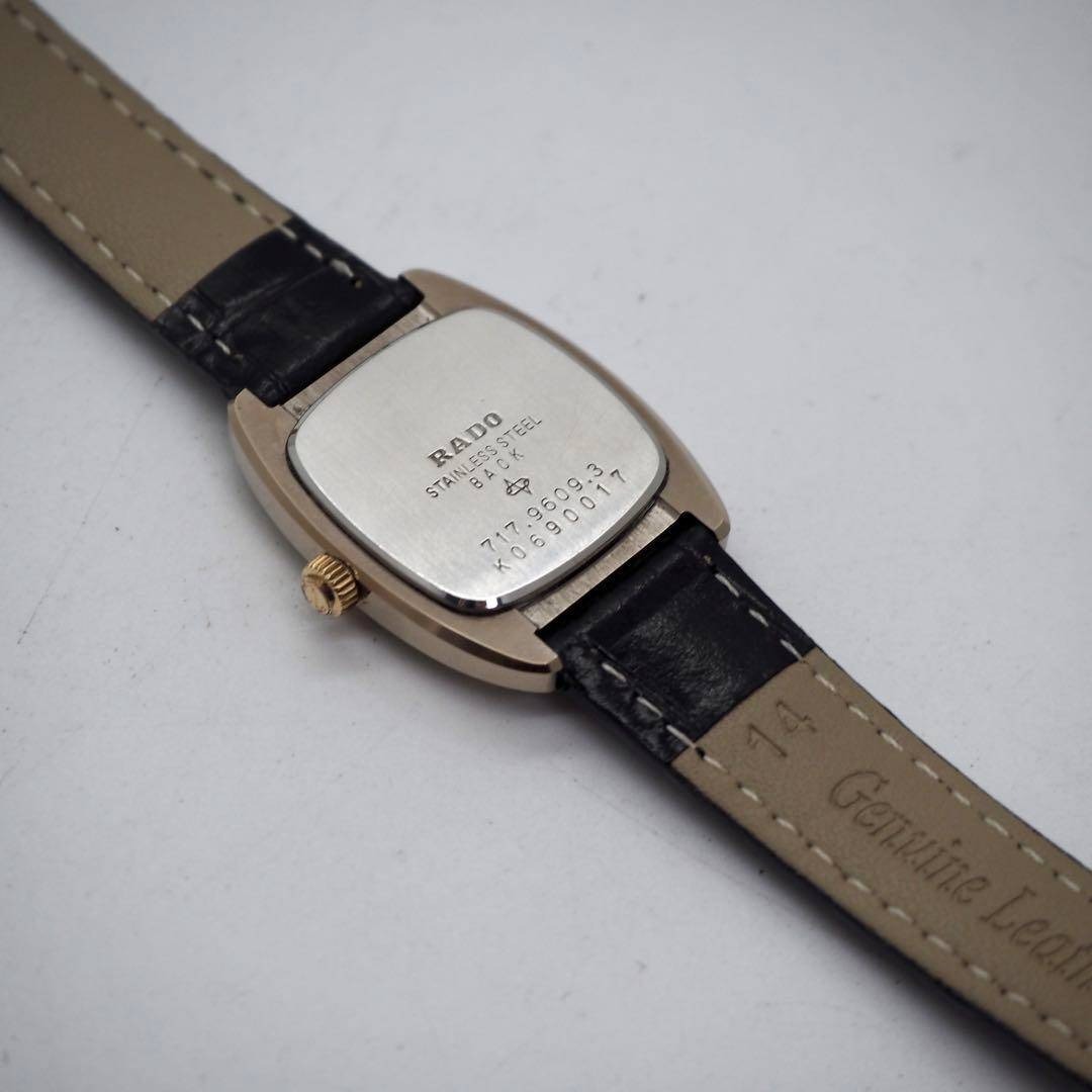 RADO(ラドー)の329【美品】RADO 時計 DIASTAR レディース スクエア ブラック レディースのファッション小物(腕時計)の商品写真