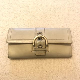 コーチ(COACH)の処分価格☆COACH☆コーチ白長財布(財布)