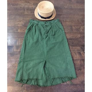 ロンハーマン(Ron Herman)のvintage crash skirt maid Sweden ＊(ロングスカート)