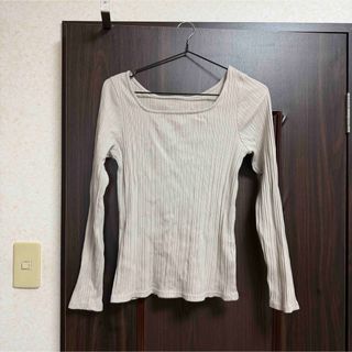 COLONY 2139 - リブ編み グレージュ 長袖 トップス Fサイズ 薄手ニット