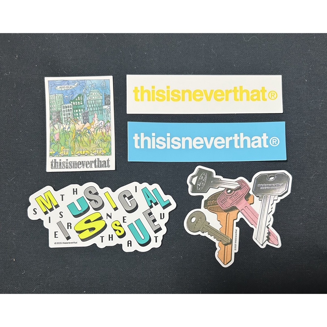 thisisneverthat(ディスイズネバーザット)の【非売品】thisisneverthat ネバザ ステッカー 5枚セット メンズのファッション小物(その他)の商品写真