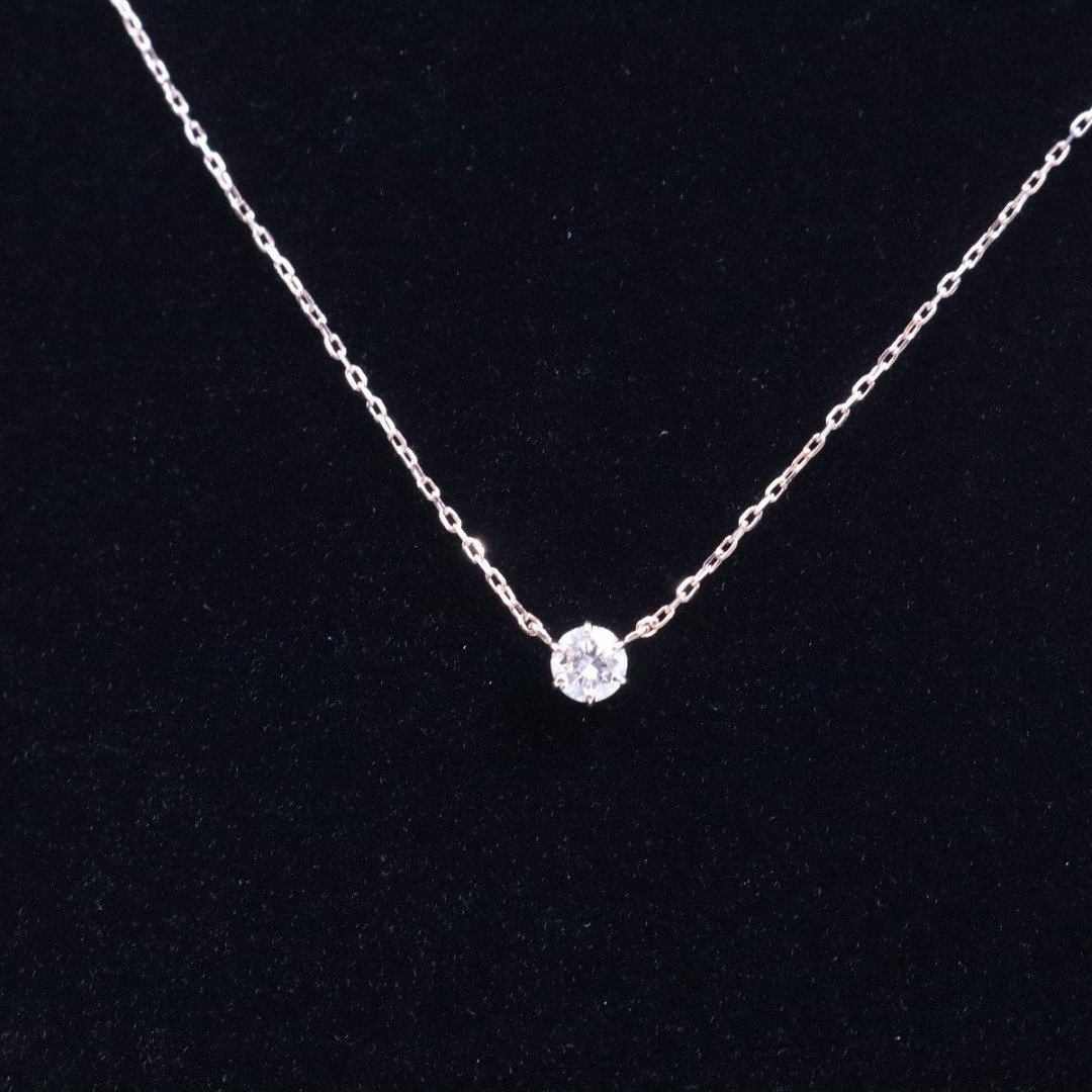 Vendome Aoyama(ヴァンドームアオヤマ)のVENDOME AOYAMA ヴァンドーム青山 一粒ダイヤ ネックレス K18YG/ダイヤモンド0.10ct レディースのアクセサリー(ネックレス)の商品写真