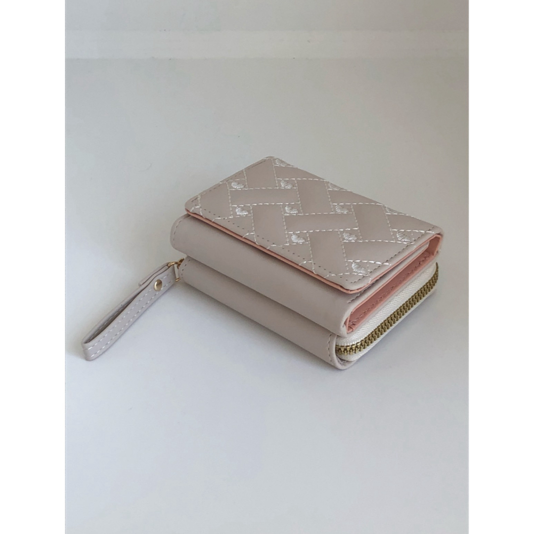 財布 女の子 キッズ 子ども 小銭入れ ミニ財布 かわいいプレゼント アイボリー キッズ/ベビー/マタニティのこども用ファッション小物(財布)の商品写真