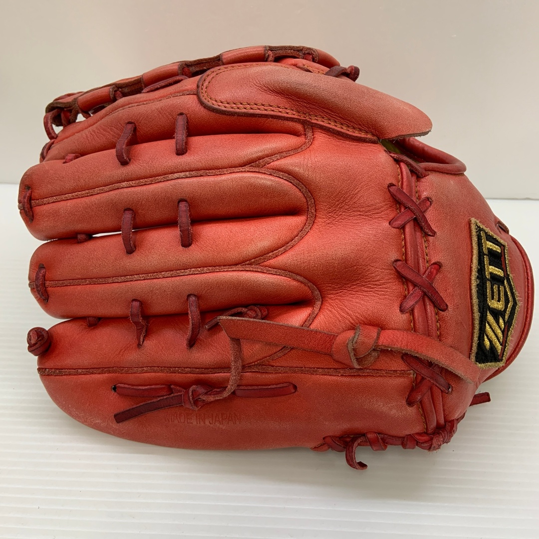 ZETT(ゼット)のゼット ZETT プロステイタスオーダー 軟式 大人 一般 投手用 グローブ ピッチャー グラブ 右投げ BRGPRO 中古品  野球 6654 スポーツ/アウトドアの野球(グローブ)の商品写真