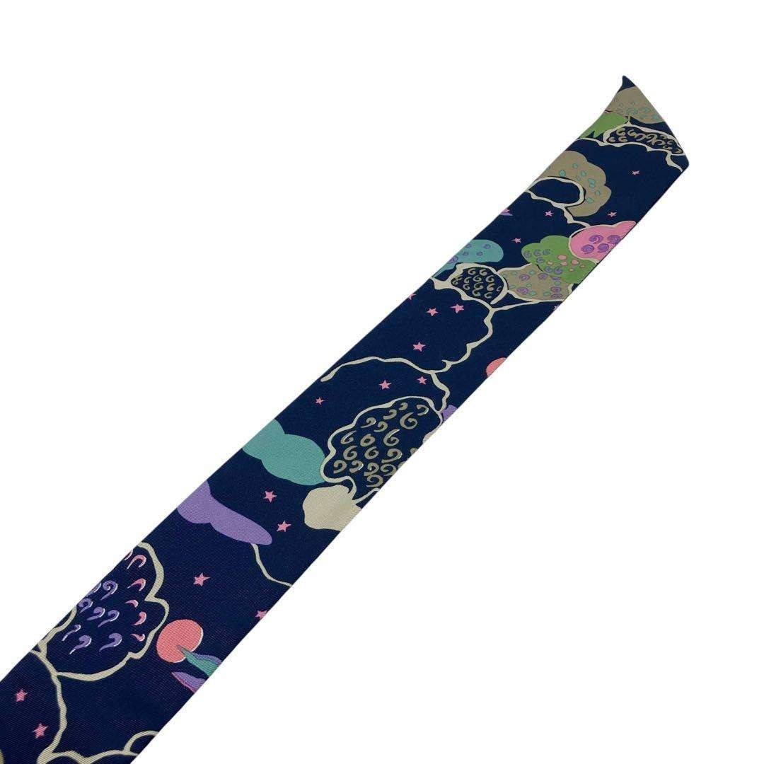 Christian Dior(クリスチャンディオール)の⭐️美品⭐️ クリスチャンディオール ミッツァ シルク スカーフ ネイビー レディースのファッション小物(バンダナ/スカーフ)の商品写真