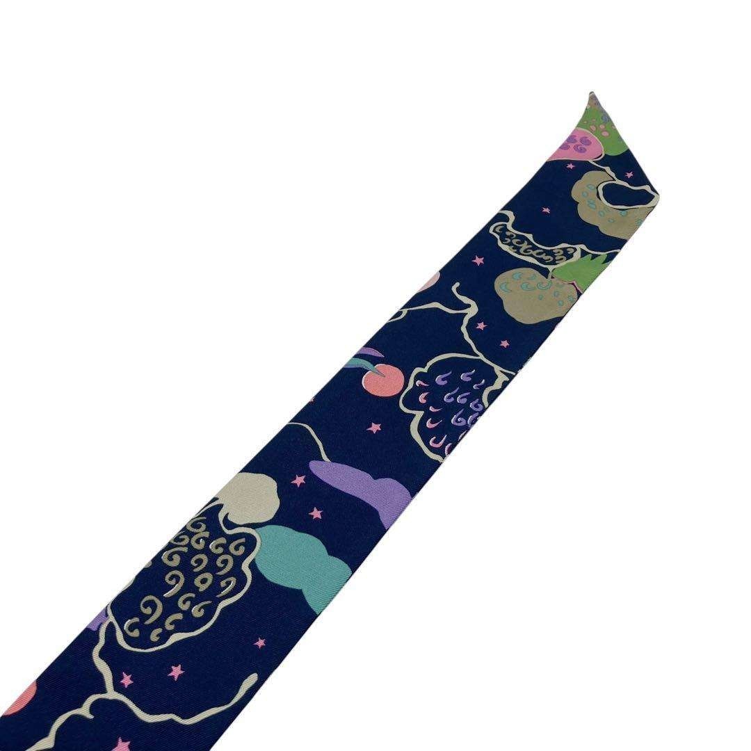 Christian Dior(クリスチャンディオール)の⭐️美品⭐️ クリスチャンディオール ミッツァ シルク スカーフ ネイビー レディースのファッション小物(バンダナ/スカーフ)の商品写真