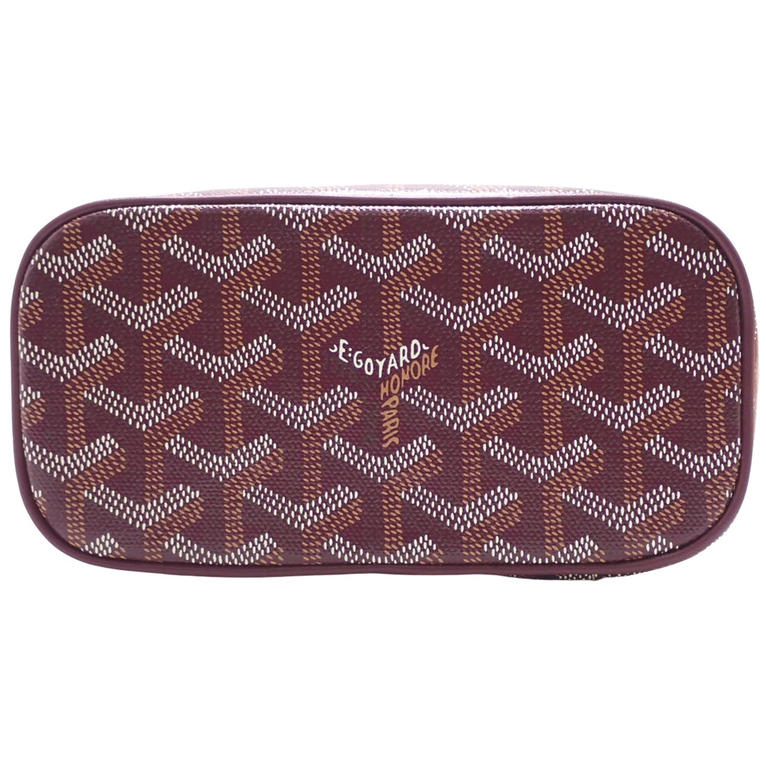 GOYARD(ゴヤール)のGOYARD(ゴヤール) ミューズミニ ヴァニティ ハンドバッグ 2WAY ショルダー 肩掛け 斜め掛け バニティ ポーチ PVCコーティングキャンバス ゴヤールディンキャンバス ボルドー レッド赤 シルバー金具 レディース 40802160141【中古】【アラモード】 レディースのバッグ(ハンドバッグ)の商品写真