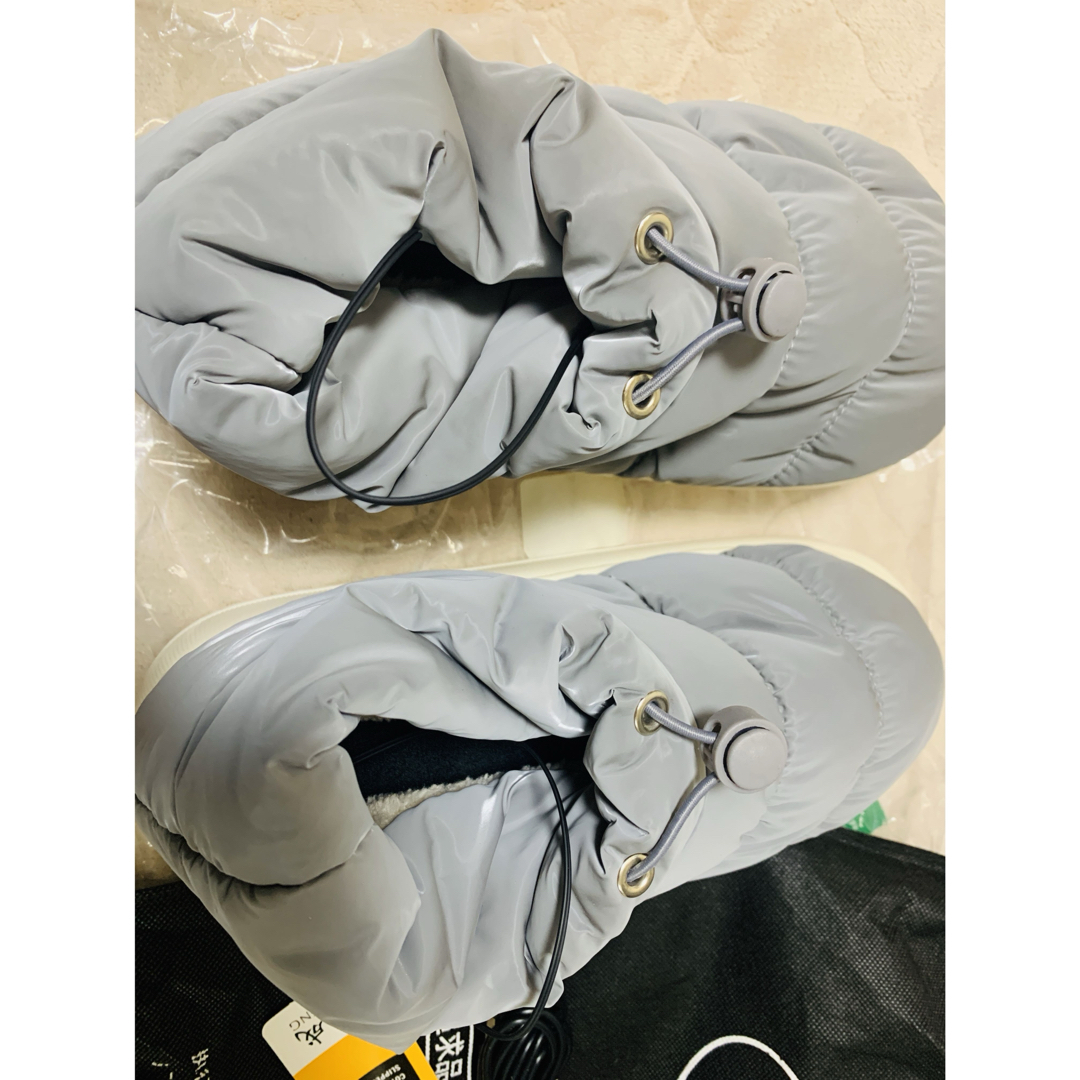 充電式ヒーターシューズ、電熱シューズ - ヒーター付き滑り止めウィンタースノー レディースの靴/シューズ(ブーツ)の商品写真