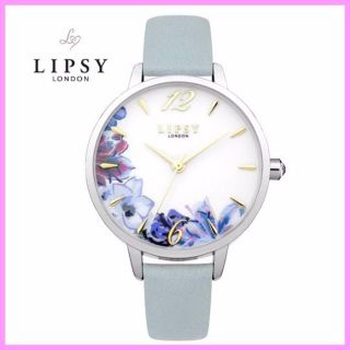 リプシー(Lipsy)の入手困難！新品 Lipsy 大人気！フローラルフェイスウォッチグリーン(腕時計)