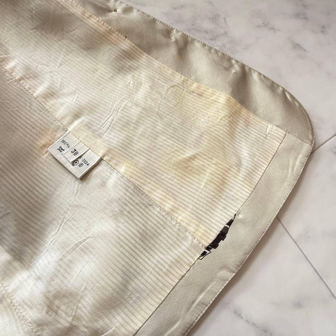 HERMES(エルメス)の希少✨HERMES マルジェラ期 シルク100% ベスト ジレ スカーフ柄 38 レディースのトップス(ベスト/ジレ)の商品写真