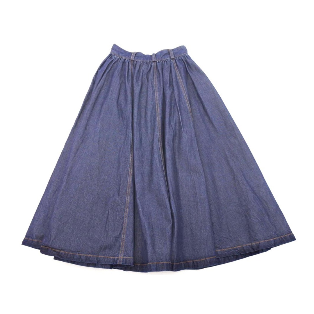 moussy(マウジー)のMOUSSY マウジー ロング デニムスカート size0/青 ■■ レディース レディースのスカート(ロングスカート)の商品写真