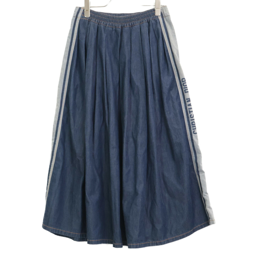 Christian Dior(クリスチャンディオール)のクリスチャンディオール 国内正規 222J16A3517 ロゴライン デニム F36/I40 レディースのスカート(ロングスカート)の商品写真