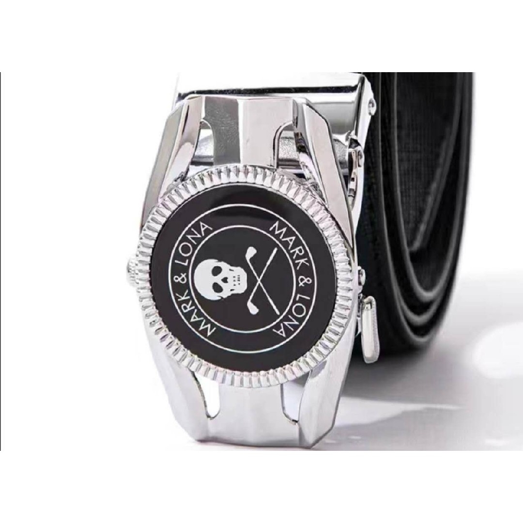 ゴルフ 黒 牛革ベルト男女兼用 メンズのファッション小物(ベルト)の商品写真