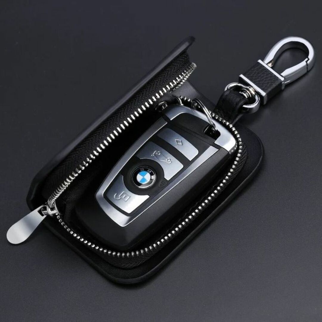 三菱(MITSUBISHI)キーケース レザー 革 キーカバー 高級 茶色 1 メンズのファッション小物(キーホルダー)の商品写真