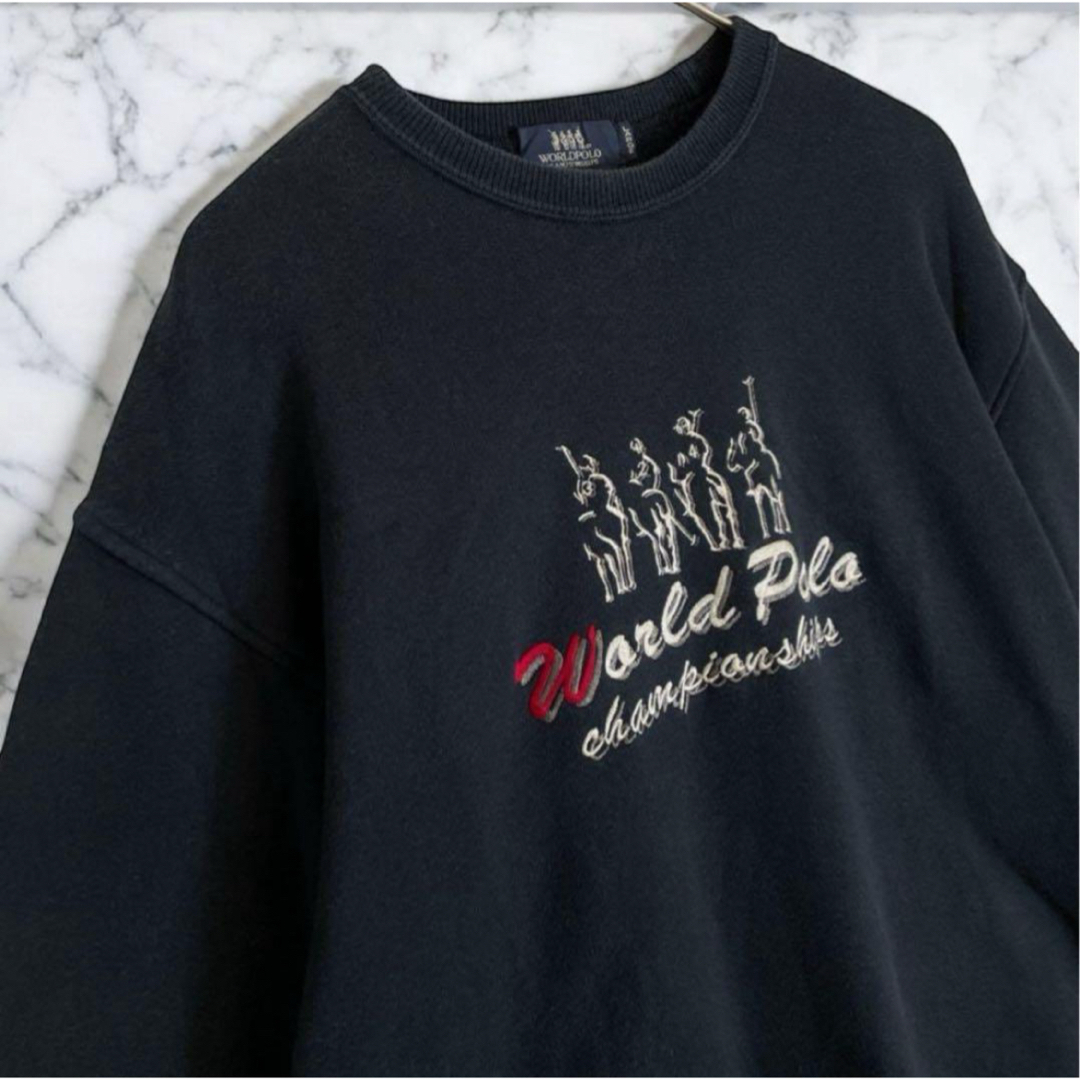 VINTAGE(ヴィンテージ)のスウェット 刺繍ロゴ ブラック グレー レッド ホワイト メンズのトップス(スウェット)の商品写真