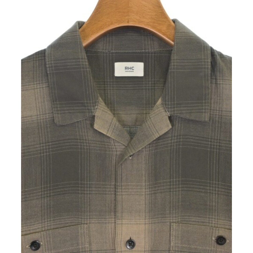 RHC Ron Herman カジュアルシャツ S 茶 【古着】【中古】【送料無料】 メンズのトップス(シャツ)の商品写真