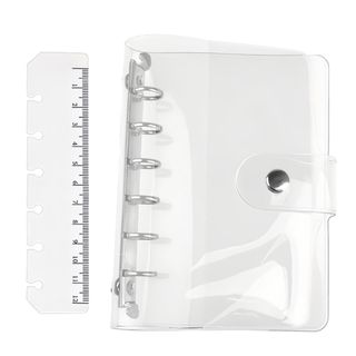 a7 バインダー シール帳 6穴 システム手帳 リフィル式手帳 透明バインダー (その他)