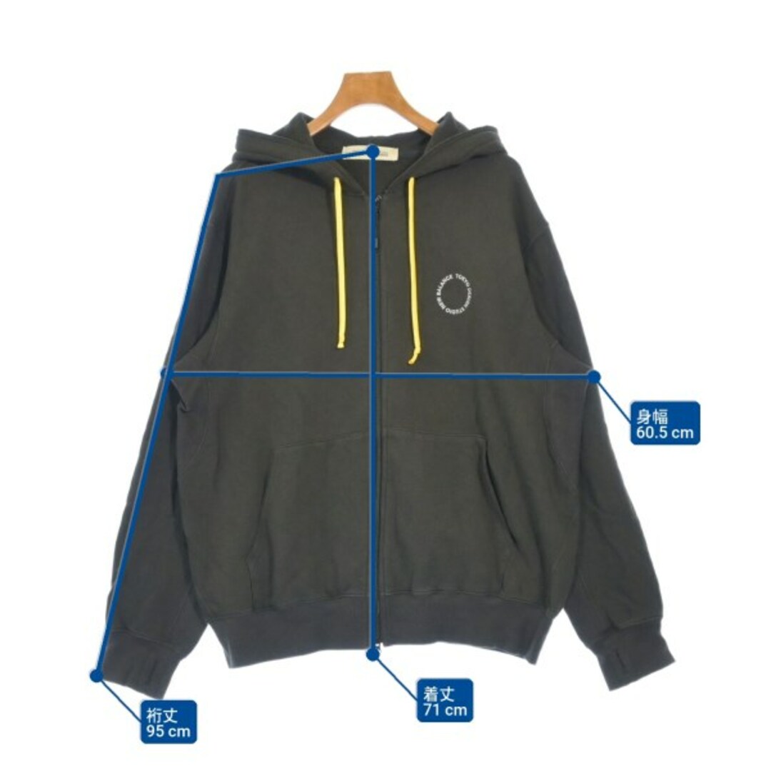 TOKYO DESIGN STUDIO New Balance パーカー L 茶 【古着】【中古】【送料無料】 メンズのトップス(パーカー)の商品写真