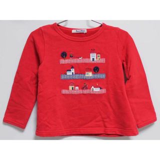 ファミリア(familiar)のファミリア トレーナー 100cm キッズ 女児 赤【中古】【新入荷!】‡(トレーナー)