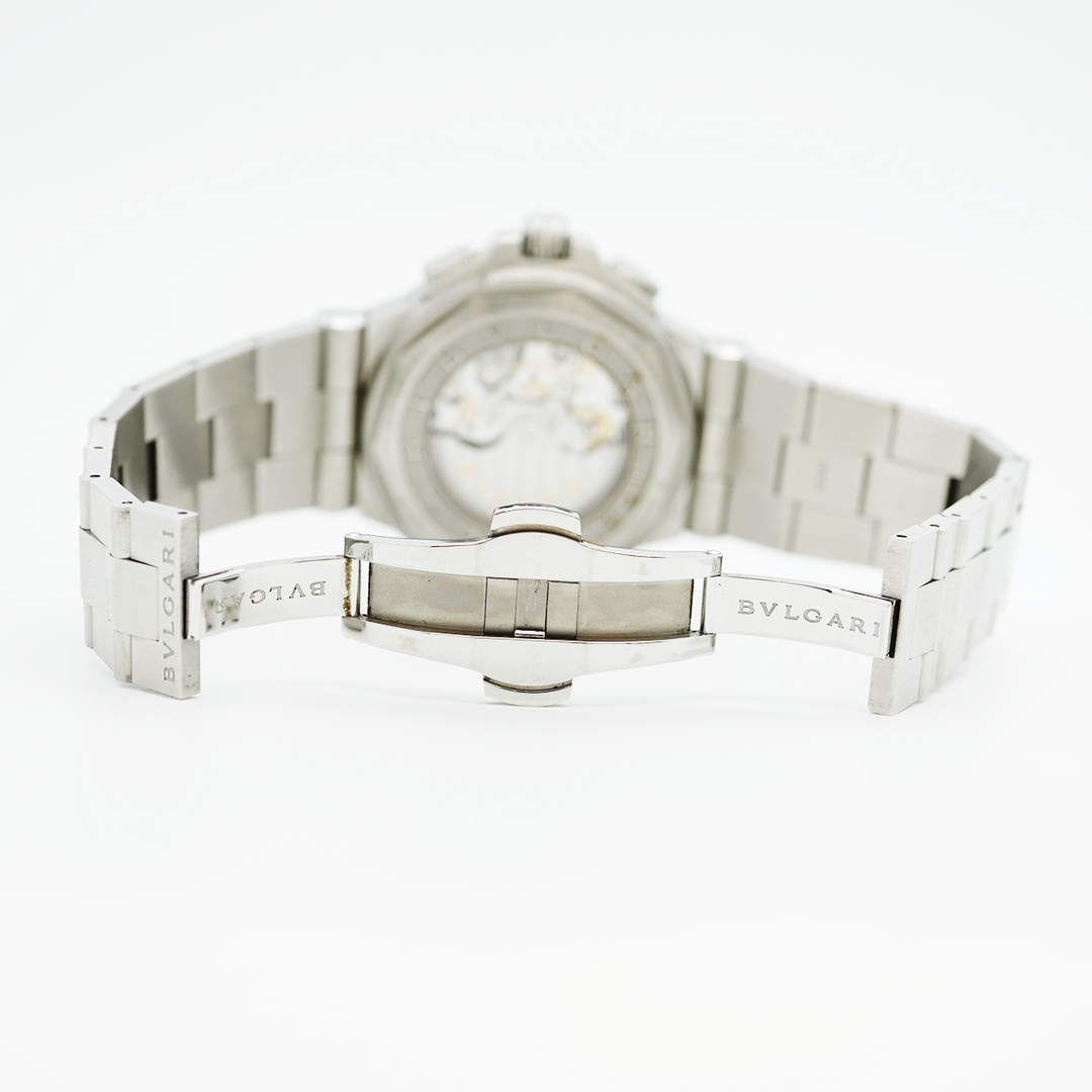 BVLGARI(ブルガリ)の【5wwm0285】ブルガリ ディアゴノ カリブロ303 DG42C14SWGSDCH グレー文字盤【中古】腕時計 メンズ メンズの時計(腕時計(アナログ))の商品写真