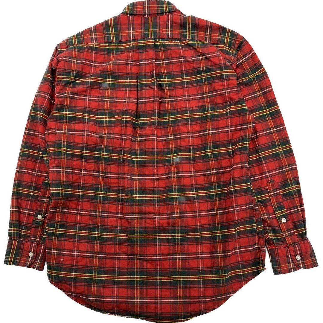 POLO RALPH LAUREN(ポロラルフローレン)のPOLO RALPH LAUREN ☆ 好配色◎ レッド グリーン チェック シャツ 長袖 ネルシャツ ボーイズ L アメカジ 古着 ポロラルフローレン■AC277 メンズのトップス(シャツ)の商品写真