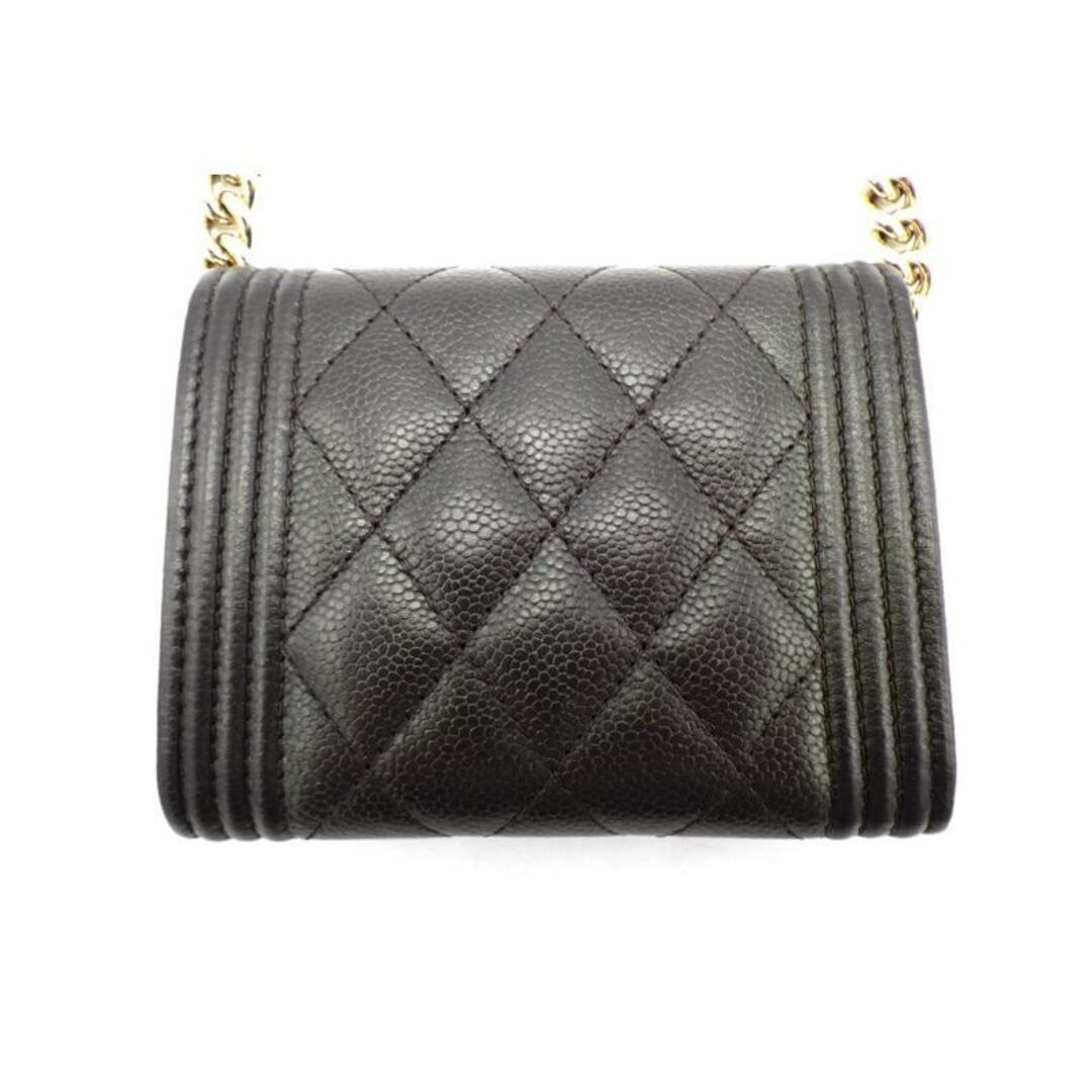 CHANEL(シャネル)のシャネル CHANEL ボーイ シャネル キャビアスキン チェーン ショルダー ウォレット バッグ 44810 メンズのバッグ(ショルダーバッグ)の商品写真