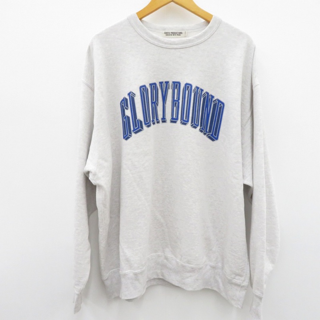 COOTIE(クーティー)の【瀬戸大橋店】 中古 COOTIE | クーティー スウェット グレー サイズ:XL 【104】 メンズのトップス(スウェット)の商品写真