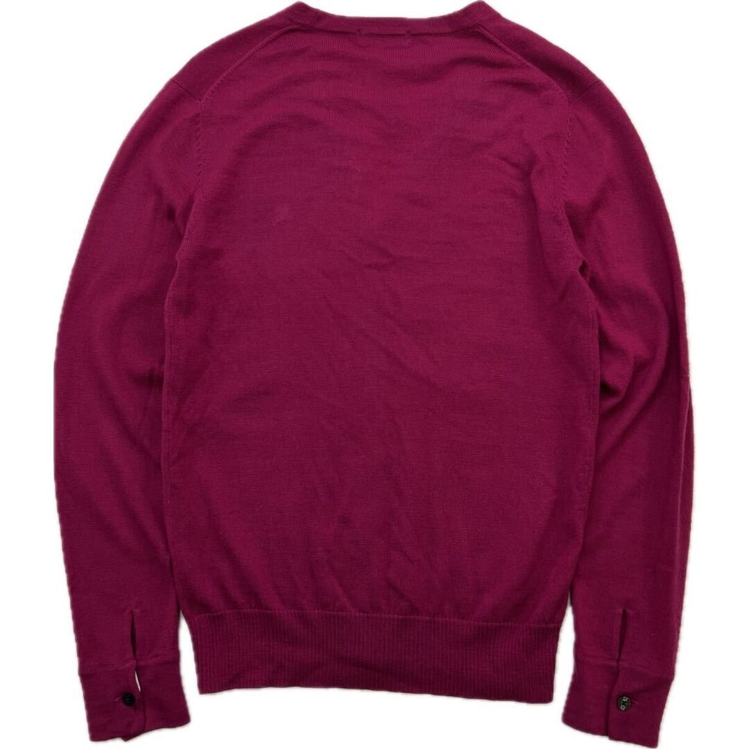 BURBERRY(バーバリー)のBURBERRY BLACK LABEL ☆ バーバリー ブラックレーベル ニット カーディガン ピンク メンズ 2 春 秋冬 おしゃれ 大人カジュアル 古着■H330 メンズのトップス(シャツ)の商品写真