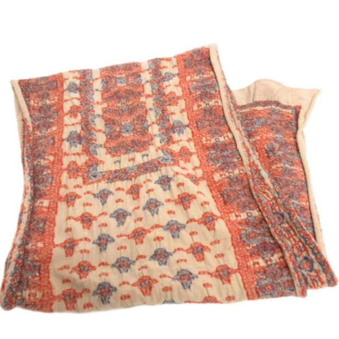 KAPITAL(キャピタル)のキャピタル 縮絨ウール カラフルBIGママバンダナHAPPYマフラー ストール レディースのファッション小物(マフラー/ショール)の商品写真