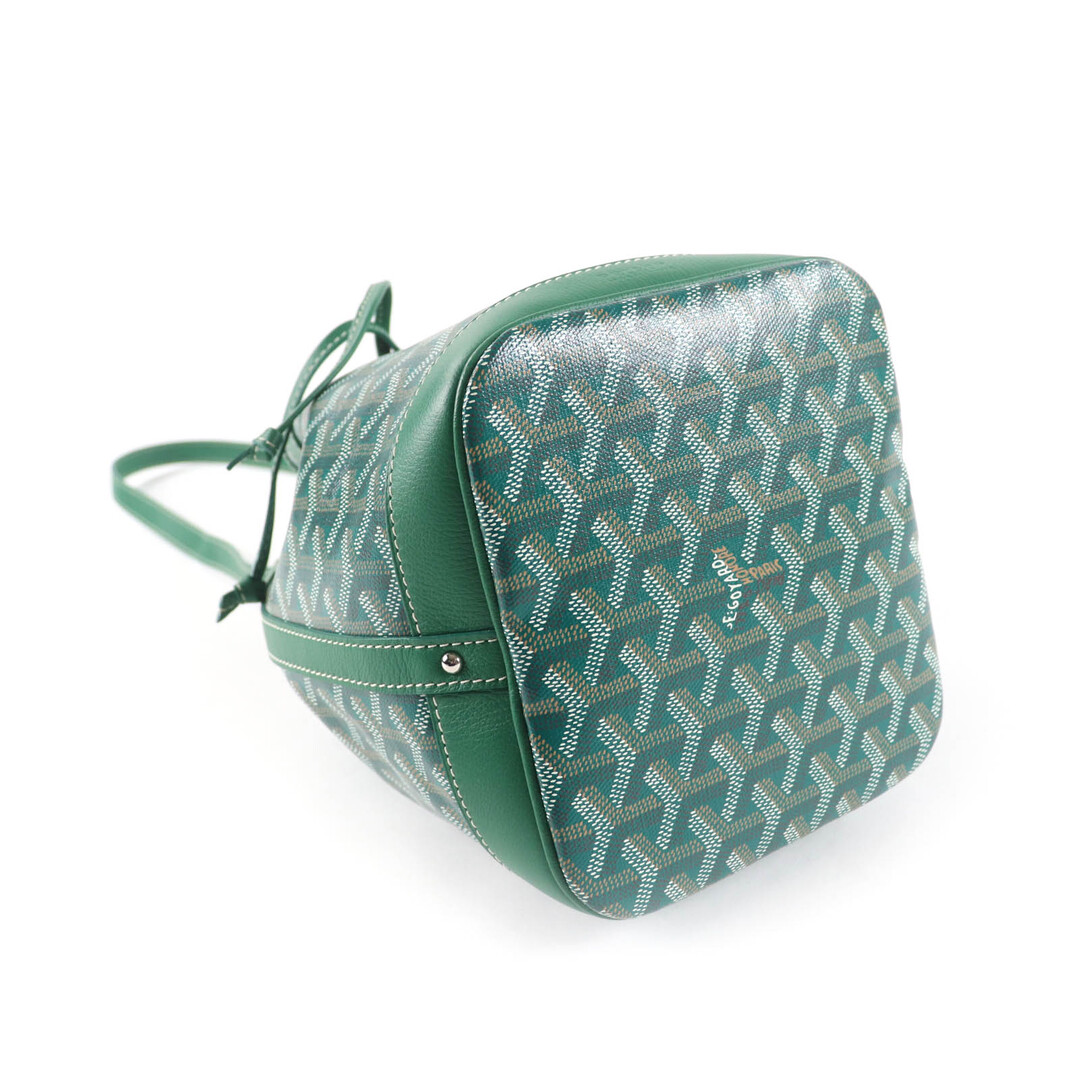 GOYARD(ゴヤール)の未使用品★GOYARD ゴヤール プティフロ バケットバッグ ゴヤールディンキャンバス レザー 巾着 2WAY ショルダーバッグ グリーン フランス製 レディース レディースのバッグ(ショルダーバッグ)の商品写真