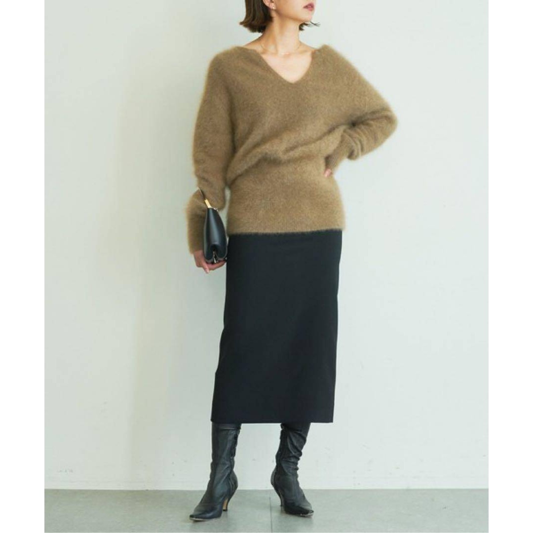 GALLARDA GALANTE(ガリャルダガランテ)のGALLARDAGALANTE/2025/バックボタンタイトスカート ブラック レディースのスカート(ロングスカート)の商品写真