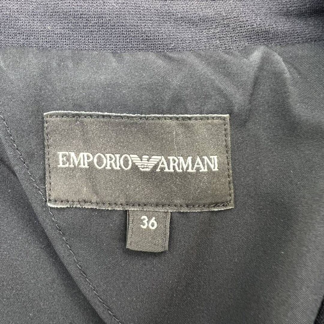 EMPORIO ARMANI(エンポリオアルマーニ)のEMPORIO ARMANI ☆ 癖のないデザイン◎ 2B テーラードジャケット 背抜き ダークネイビー レディース 36 人気 エンポリオアルマーニ■S3130 レディースのジャケット/アウター(テーラードジャケット)の商品写真