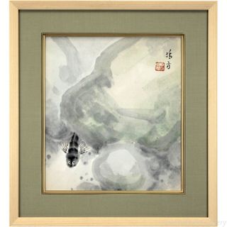 中村玲方 「鰍」 水彩画 絵画(絵画/タペストリー)