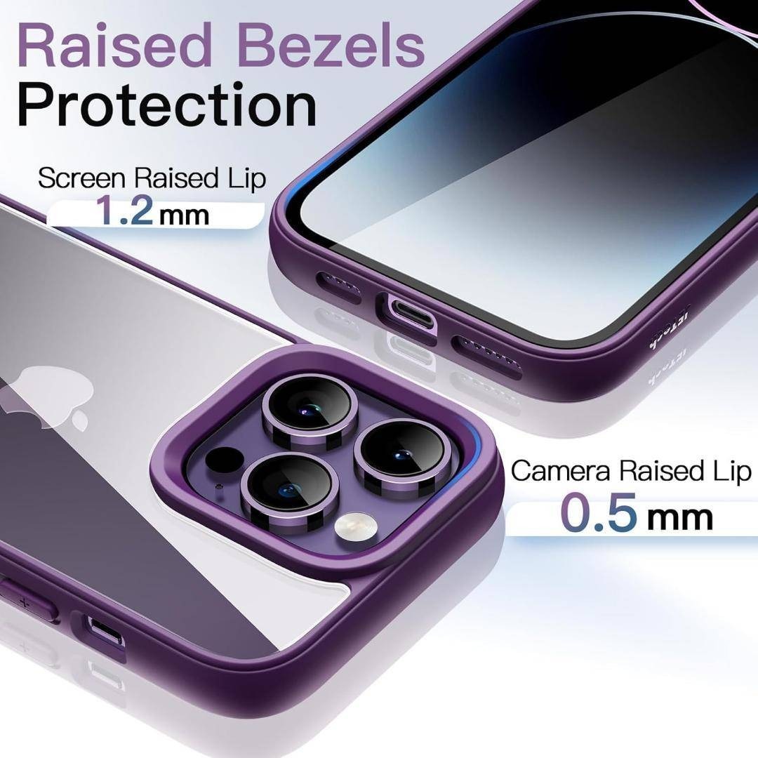 JETech iPhone 14 Pro Max 6.7インチ用 パープル スマホ/家電/カメラのスマホアクセサリー(iPhoneケース)の商品写真