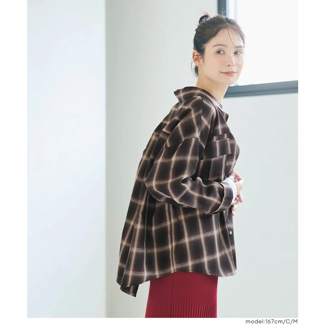 coca(コカ)のコカ 【雑誌掲載アイテム】チェック柄スナップボタンシャツ (C) レディースのトップス(シャツ/ブラウス(長袖/七分))の商品写真