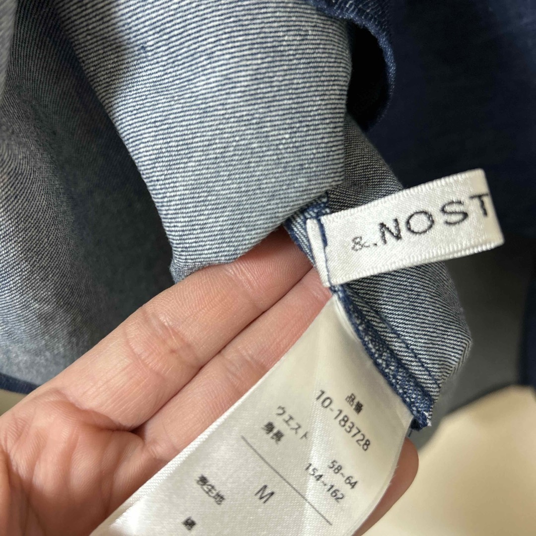 &.NOSTALGIA(ノスタルジア)のフリルカラーデニムブラウス レディースのトップス(シャツ/ブラウス(長袖/七分))の商品写真