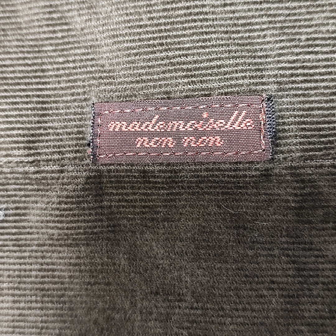 マドモアゼルノンノンコーデュロイ シャツワンピース ピンタック ブラウン レディースのワンピース(その他)の商品写真