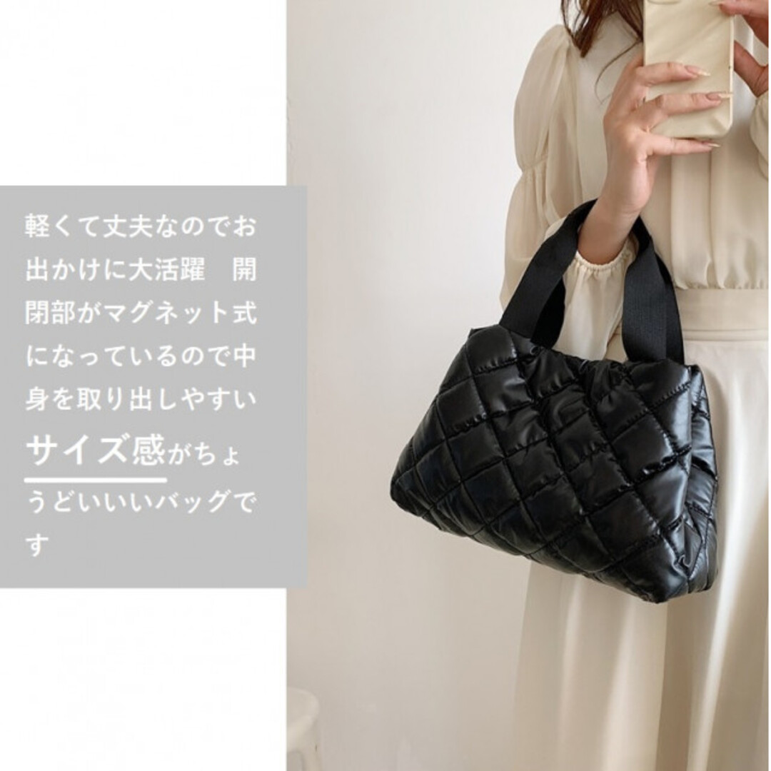 ハンドバッグ トート ミニトート 手提げバッグ キルティング 大容量 軽量 鞄 レディースのバッグ(ハンドバッグ)の商品写真