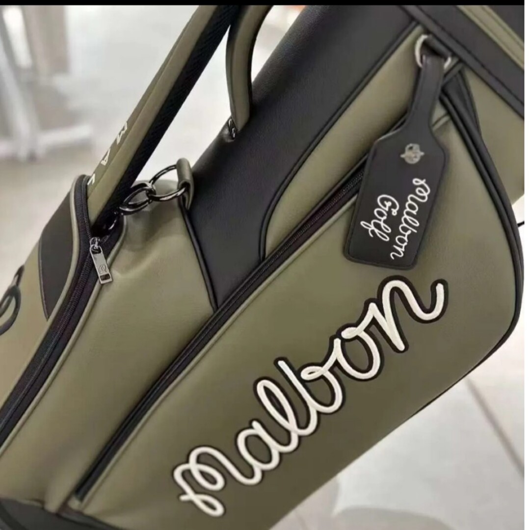 マルボンカラーグリーン ゴルフバッグ キャディバッグ malbon golf スポーツ/アウトドアのゴルフ(バッグ)の商品写真