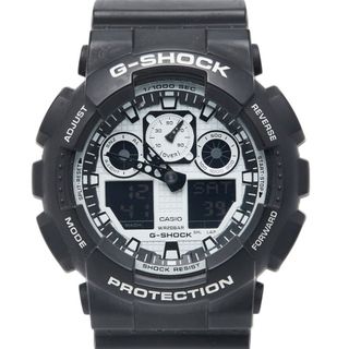 カシオ(CASIO)のカシオ G-SHOCK 腕時計 GA-100BW-1A クオーツ ホワイト文字盤 ステンレススチール メンズ CASIO 【1-0236752】(腕時計(アナログ))