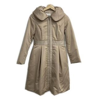 M-premierBLACK(エムプルミエブラック) ダウンコート サイズ34 S レディース美品  - ベージュ 長袖/秋/冬(ダウンコート)