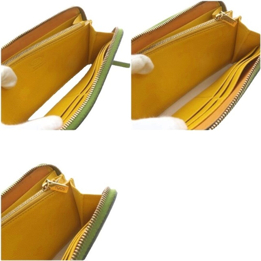 TOD'S(トッズ)のトッズ TOD'S 長財布 ラウンドファスナー レザー グリーン レディースのファッション小物(財布)の商品写真