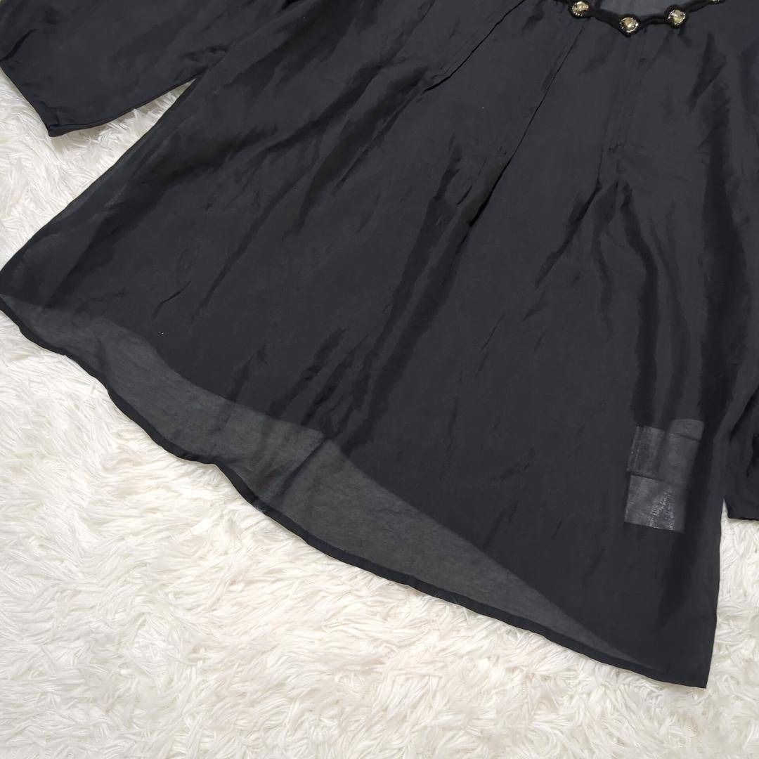 PROPORTION(プロポーション)の【新品アウトレット】プロポーション 透け感ブラウス フリーサイズ ✓2431 レディースのトップス(シャツ/ブラウス(長袖/七分))の商品写真