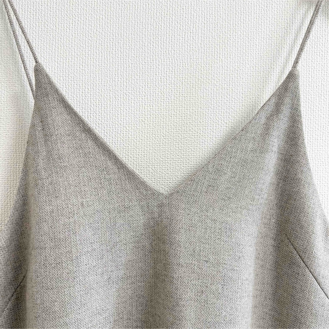 IENA(イエナ)のm617_IENA 美品◆羊毛混◆ライトツイードキャミワンピース 36 レディースのワンピース(ロングワンピース/マキシワンピース)の商品写真