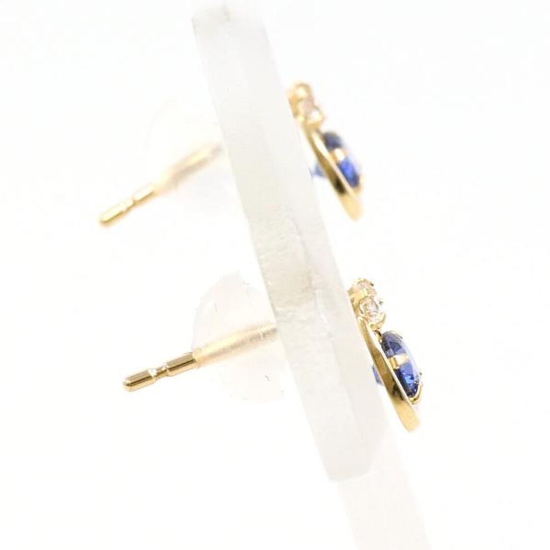 K10 10金 YG イエローゴールド ピアス 天然石 ジルコニア 総重量約0.3g ジュエリー 中古 送料無料 新品同様 【中古】 ギフトラッピング無料 レディースのアクセサリー(ピアス)の商品写真