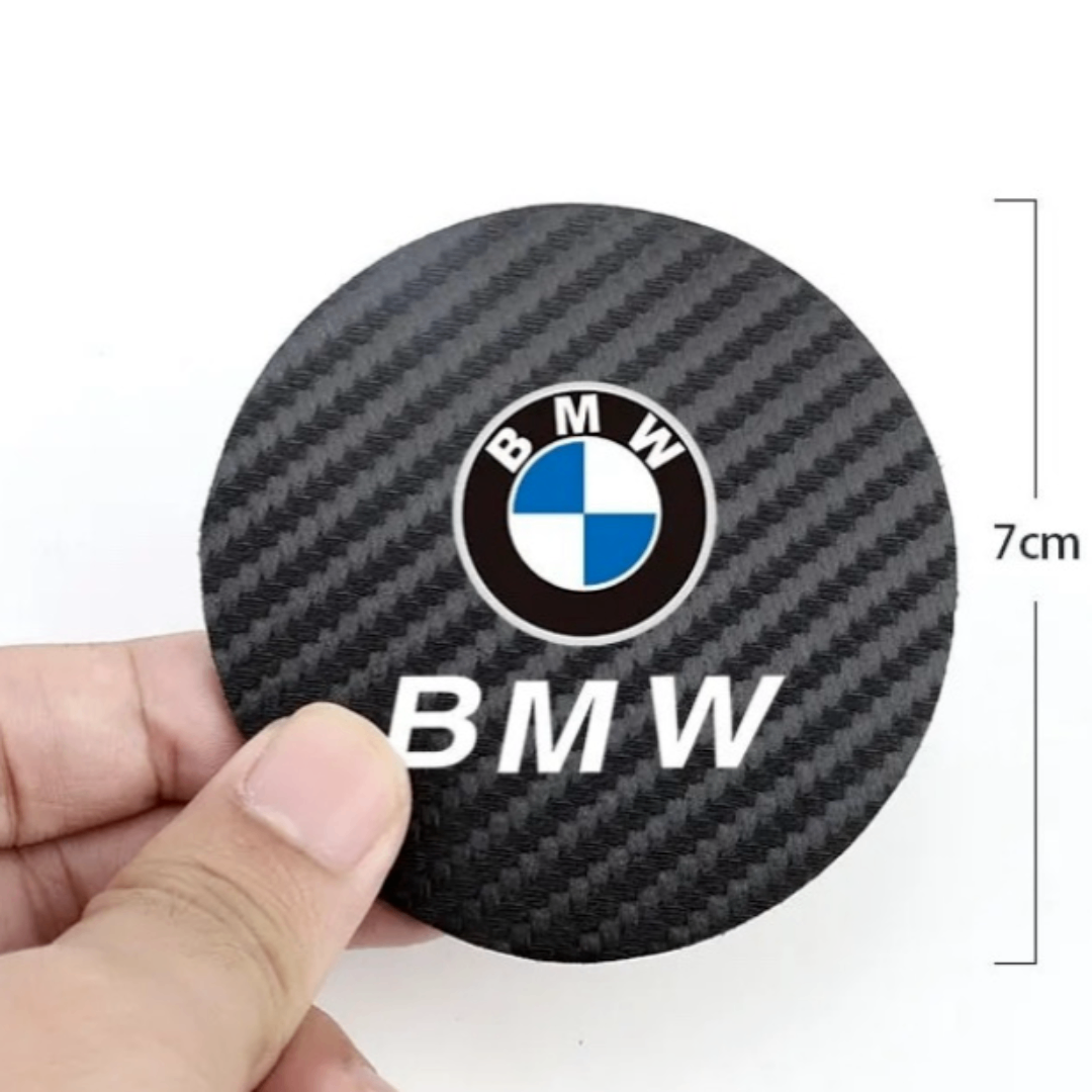 2枚セット BMW コースター BM ドリンクホルダーマット ドリンク 内装品 自動車/バイクの自動車(車内アクセサリ)の商品写真