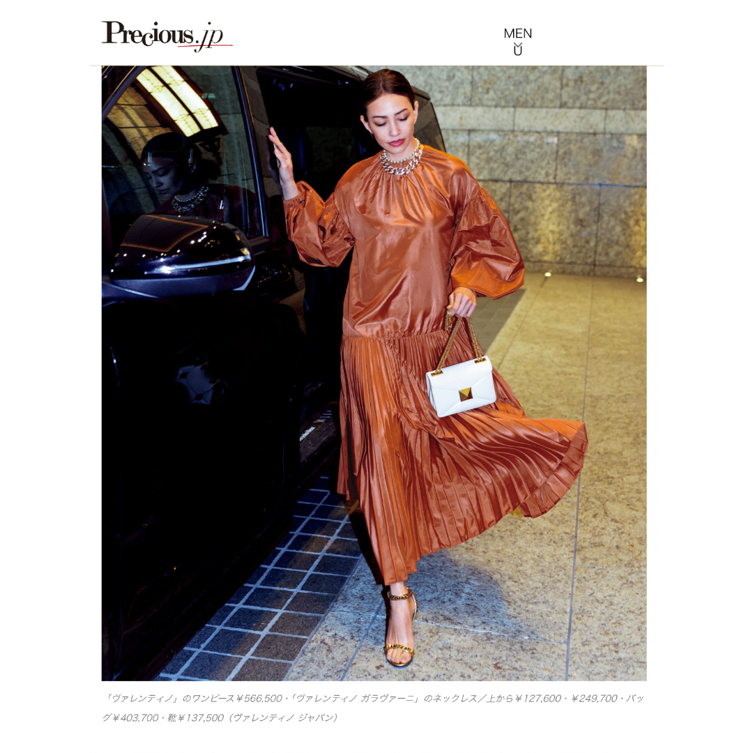 VALENTINO(バレンティノ)の未使用★VALENTINO最高級ライン★プレシャス掲載★シルク★ワンピース レディースのワンピース(ロングワンピース/マキシワンピース)の商品写真