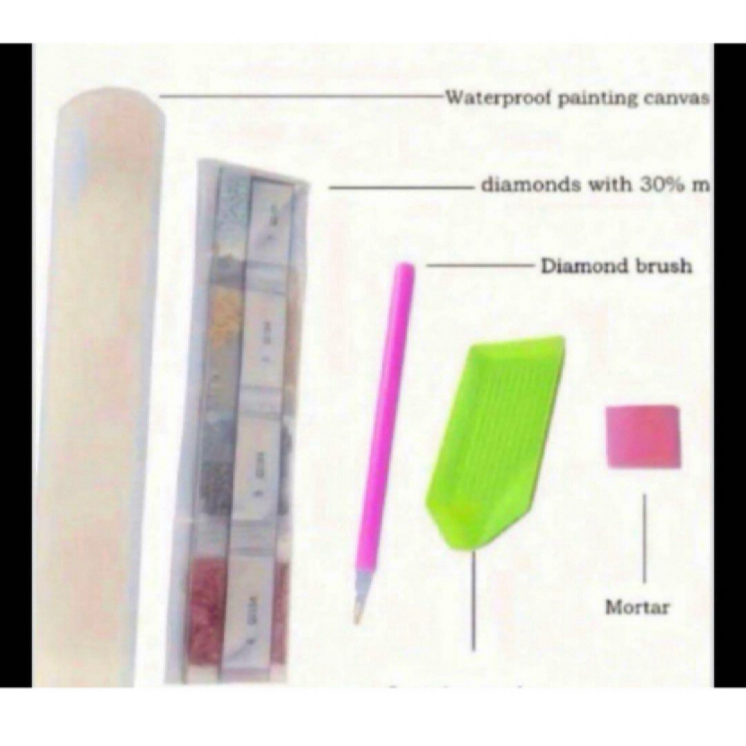 ダイヤモンドアート キット ちいかわ うさぎ ハチワレ ビーズアート ペイント ハンドメイドのインテリア/家具(アート/写真)の商品写真