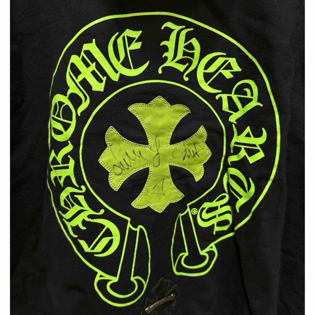 Chrome Hearts(クロムハーツ)の【激レア】クロムハーツ チャリティCHプラスレザーパッチプルオーバーパーカー メンズのトップス(パーカー)の商品写真